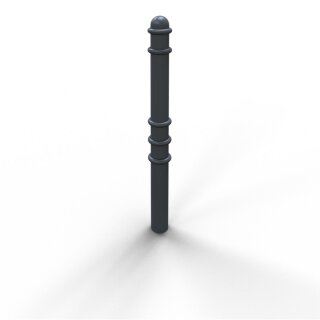 Stilpoller Stahl Anthrazitgrau RAL 7016, Rund Ø 76mm, Länge 1300mm