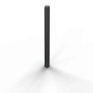 Stilpoller Stahl Anthrazitgrau RAL 7016, Rund Ø 76mm, Länge 1300mm