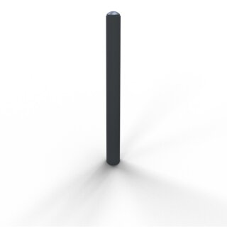 Stilpoller Stahl Anthrazitgrau RAL 7016, Rund Ø 82mm, Überflur 950mm