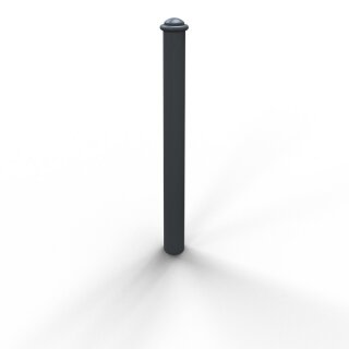 Stilpoller Stahl Anthrazitgrau RAL 7016, Rund Ø 82mm, Überflur 950mm