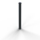 Stilpoller Stahl Anthrazitgrau RAL 7016, Rund Ø...