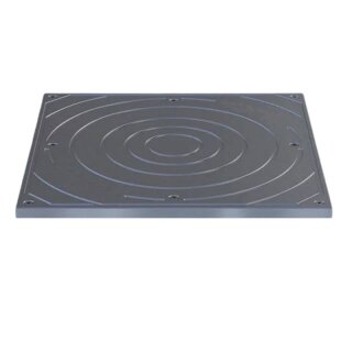 Abdeckplatte aus V4A-Edelstahl zur Abdeckung bei demontierten Verkehrspollern