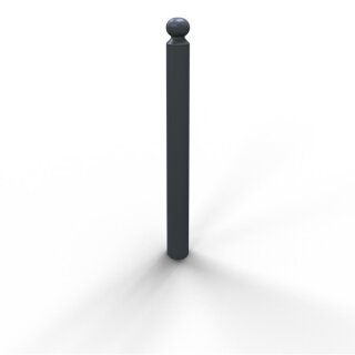 Stilpoller Stahl Anthrazitgrau RAL 7016, Rund Ø 89 mm, Länge 1300 m