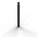 Stilpoller Stahl Anthrazitgrau RAL 7016, Rund Ø 89...