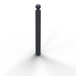 Stilpoller Stahl Anthrazitgrau RAL 7016, Rund Ø 102 mm, Länge 1300 mm