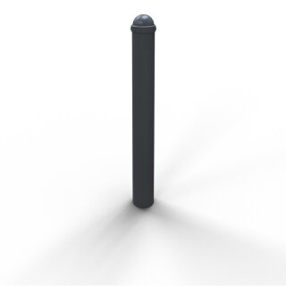 Stilpoller Stahl Anthrazitgrau RAL 7016, Rund Ø 102 mm, Länge 1300 mm