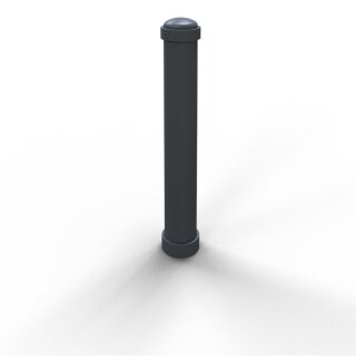 Stilpoller Stahl Anthrazitgrau RAL 7016, Rund Ø 108 mm, Länge 1100 mm