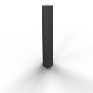 Stilpoller Stahl Anthrazitgrau DB 703, Rund Ø 150 mm, Länge 1400 mm