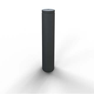 Stilpoller Stahl Anthrazitgrau DB 703, Rund Ø 193 mm, Länge 1400 mm