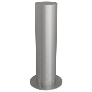 Edelstahlpfosten "geschliffen", Rund Ø 154 mm, Länge 600 mm
