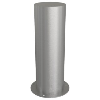 Edelstahlpfosten "geschliffen", Rund Ø 154 mm, Länge 600 mm