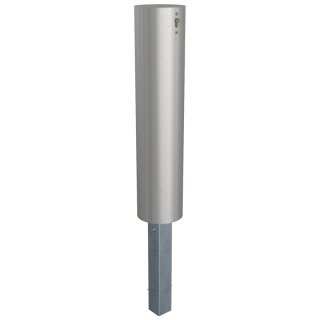 Edelstahlpfosten "geschliffen", Rund Ø 204 mm, Überflur 900 mm