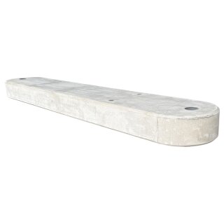 Fertigfundament | Verkehrsinsel | 358 x 60 x 25cm abgerundet