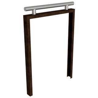 Anlehnbügel Cortenstahl Höhe = 1100 mm, Breite = 800 mm