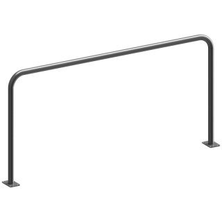 Rohrbügel stahl, Rund Ø 48 mm, Breite 2000 mm