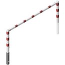 Wegesperre, herrausnehmbar, schwenkbar, Rot/Weiß