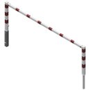 Wegesperre, herrausnehmbar, schwenkbar, Rot/Weiß