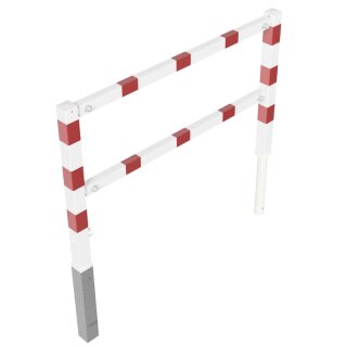 Wegesperre, herrausnehmbar, schwenkbar, Rot/Weiß