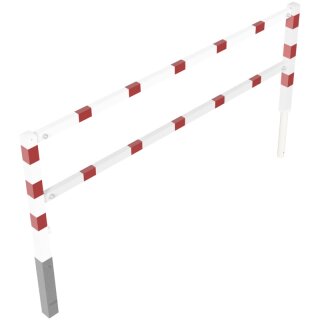 Wegesperre, herrausnehmbar, schwenkbar, Rot/Weiß