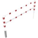 Wegesperre, herrausnehmbar, schwenkbar, Rot/Weiß