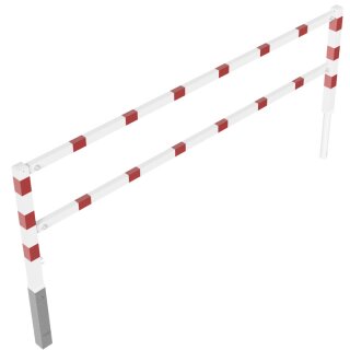 Wegesperre, herrausnehmbar, schwenkbar, Rot/Weiß