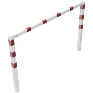 Wegesperre, feststehend, zusammenschraubbar, Rot/Weiß