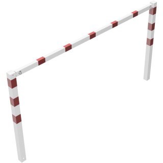 Wegesperre, feststehend, zusammenschraubbar, Rot/Weiß