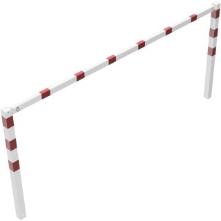 Wegesperre, feststehend, zusammenschraubbar, Rot/Weiß