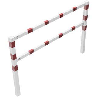Wegesperre, feststehend, zusammenschraubbar, Rot/Weiß
