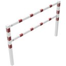 Wegesperre, feststehend, zusammenschraubbar, Rot/Weiß