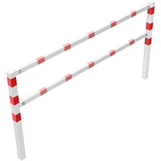 Wegesperre, feststehend, zusammenschraubbar, Rot/Weiß