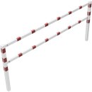 Wegesperre, feststehend, zusammenschraubbar, Rot/Weiß