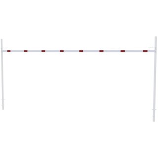 Höhenbegrenzer verzinkt, Rot/Weiß, Breite 8,0 m, feststehend