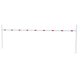 Höhenbegrenzer verzinkt, Rot/Weiß, Breite 9,0 m, feststehend