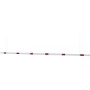 Höhenbegrenzer Barriere Rot/Weiß, Breite 6000 mm