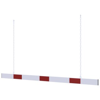 Höhenbegrenzer Barriere Rot/Weiß, Breite 2000 mm