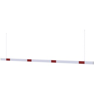 Höhenbegrenzer Barriere Rot/Weiß, Breite 4000 mm