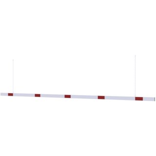 Höhenbegrenzer Barriere Rot/Weiß, Breite 5000 mm