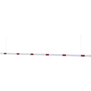 Höhenbegrenzer Barriere Rot/Weiß, Breite 6000 mm