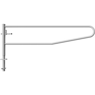 Drehbare Handschranke, Breite 3000 mm, verzinkt