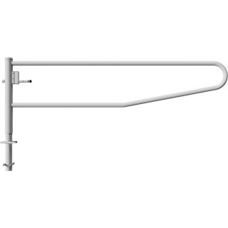 Drehbare Handschranke, Breite 3000 mm, verzinkt, für Dreikantverschluss