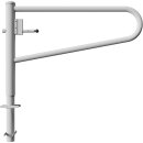 Drehbare Handschranke, Breite 1500 mm, verzinkt, für...