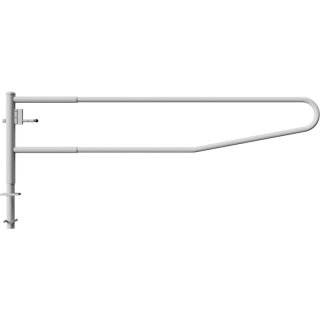 Drehbare Handschranke, Breite 3500 mm, verzinkt, für Profilzylinderschloss