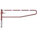 Drehbare Handschranke, Breite 3000 mm, Rot/Weiß,...