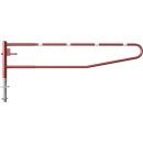 Drehbare Handschranke, Breite 3500 mm, Rot/Weiß,...