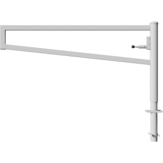 Drehbare Handschranke, Breite 2000 mm, verzinkt, für Vorhangschloss