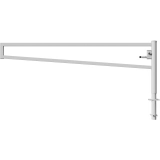 Drehbare Handschranke, Breite 3000 mm, verzinkt, für Dreikantverschluss
