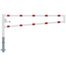 Drehbare Handschranke, Breite 2500 mm, Rot/Weiß,...