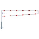 Drehbare Handschranke, Breite 3000 mm, Rot/Weiß,...