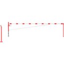 Drehbare Handschranke mit Auflagepfosten und...